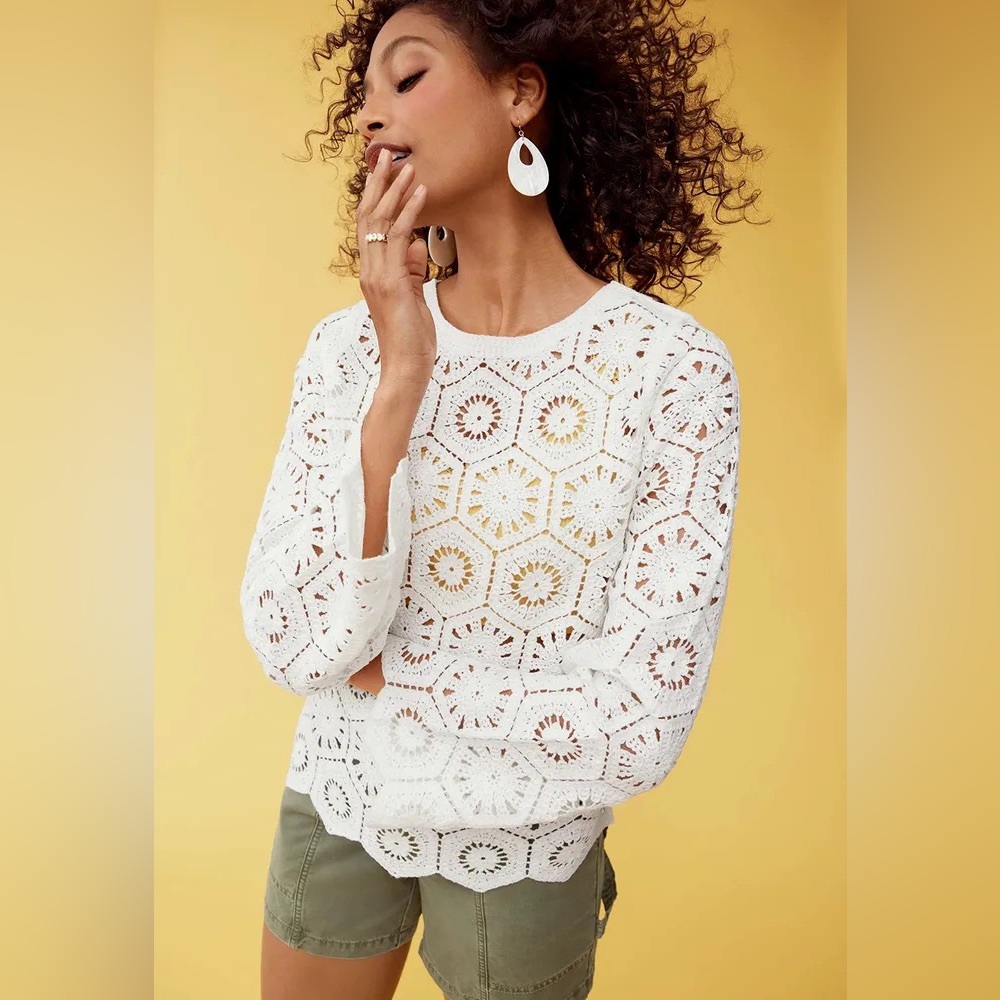 Maurice’s crochet bell sleeve top